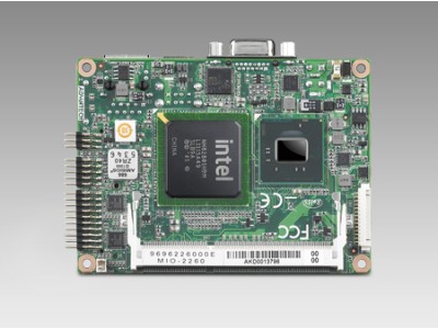 Intel  Atom N455 Pico-ITX SBC with DDR3, VGA, LVDS, GbE and MIOe Expansion
