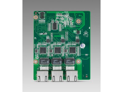 MIOe with 3xGigabit Ethernet without PCIe Switch  (Extends MIO-5250, MIO-5270, MIO-5290 boards)