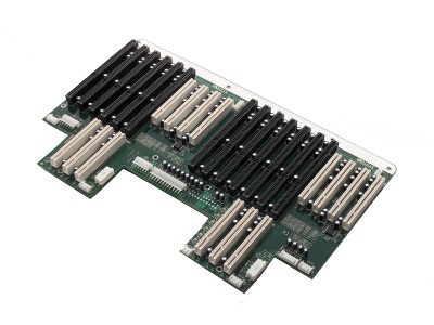 19-Slot Dual Backplane with 3/4xISA, 3xPCI, 2xPICMG, 1xPICMG/PCI Per Segement and RoHS Support