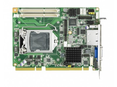 LGA 1155 Intel  Core i7/i5/i3 Half-size Single Board Computer with PCIe/VGA/DVI/Dual GbE