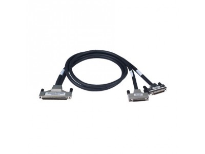 SCSI-100 to 2*SCSI-50 Shielded Cable, 1m