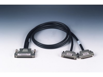 SCSI-100 to 2*SCSI-68 Ribbon-Type Cable, 2m