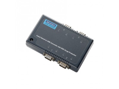 4 Port RS-232/422/485 to USB Converter with Surge Protection