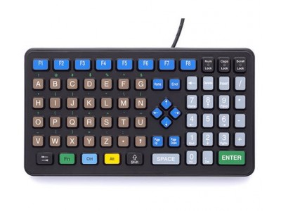 Small Footprint Keyboard with Oversized Keys