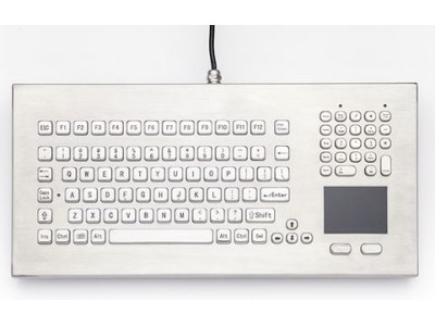 Intrinsically Safe Stainless Steel Keyboard with Touchpad