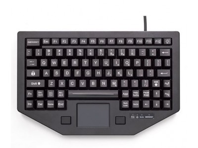 Backlit Keyboard with Integrated Touchpad