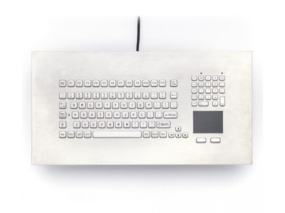 Panel Mount Stainless Steel Keyboard with Touchpad