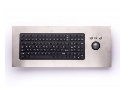 Panel Mount Keyboard with Trackball