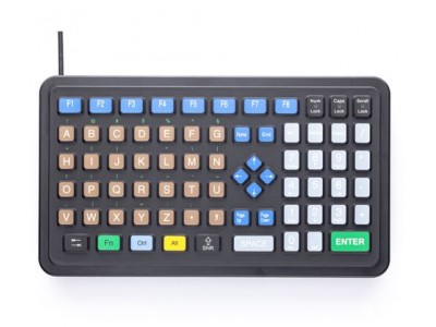 Panel Mount Keyboard with Oversized Keys