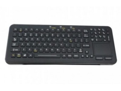 Rechargeable, Wireless Keyboard with Touchpad and CleanLock Key