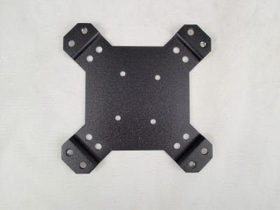 Adapts docking station or other equipment with VESA 75 hole pattern to Vesa 100 hole pattern