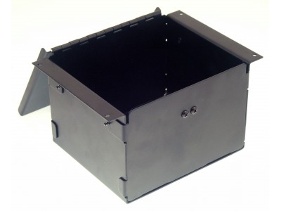 6" Accessory Pocket W/Hinged Lid & Lock, 4.5" Deep