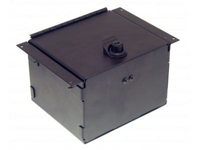 6" Accessory Pocket W/Hinged Lid & Lock, 4.5" Deep