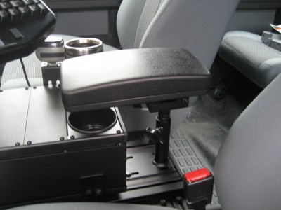 Molded Armrest To Mount To  Trak-Mount Base