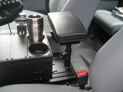 Molded Armrest To Mount To  Trak-Mount Base