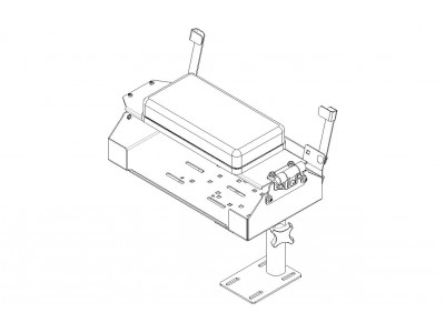 Hewlett Packard Arm Rest Printer Bracket: Pedestal