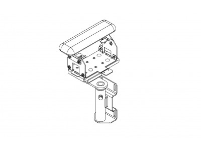 Printek Mobile FieldPro arm rest printer bracket: side mounted pedestal