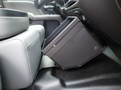 2015-2016 Chevrolet Silverado 2500 and 3500 and 2014-2016 Silverado 1500 with OEM center seat 1-Piece Front Hump Mounting Bracket