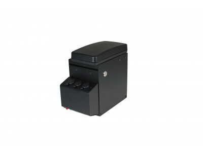 Combination Box, External Mount, 3 Lighter Plug Outlets, Flip Arm Rest with Lock and Key