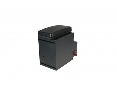 Combination Box, External Mount, 3 Lighter Plug Outlets, Flip Arm Rest with Lock and Key