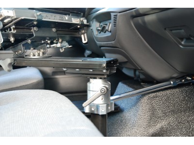 Heavy Duty Stability Side Support Arm, Mounts To OEM Frame Under Passenger Glove Box Door