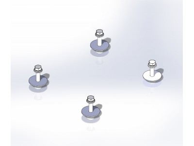 Stainless steel replacement hardware kit for C-HDM-136 and C-HDM-114 