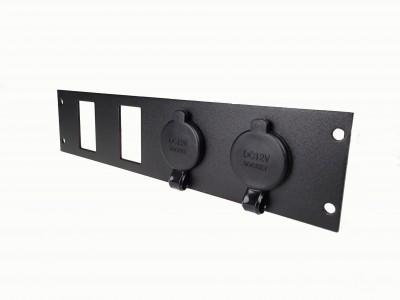 2 Lighter Plug Outlet W/ 2 Switch Cut Outs