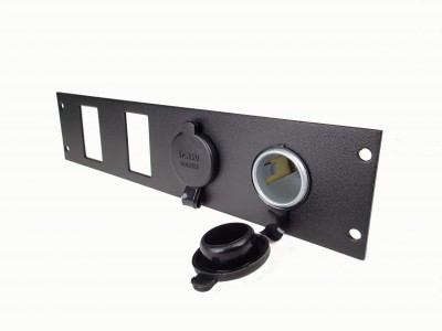 2 Lighter Plug Outlet W/ 2 Switch Cut Outs