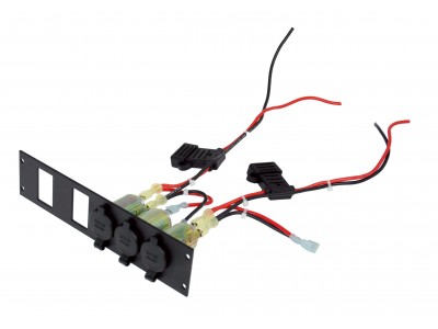 3 Lighter Plug Outlet W/ 2 Switch Cut Outs