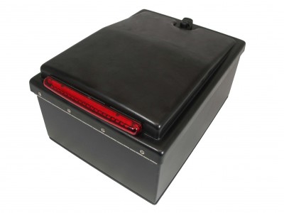 Small Motorcycle Box With Hinged Lid