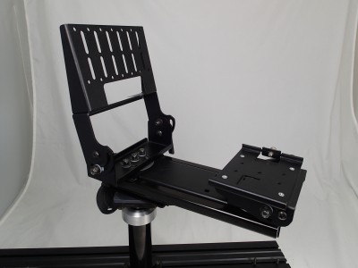Heavy duty computer monitor / keyboard mount and motion device