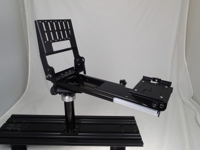 Heavy duty computer monitor / keyboard mount and motion device