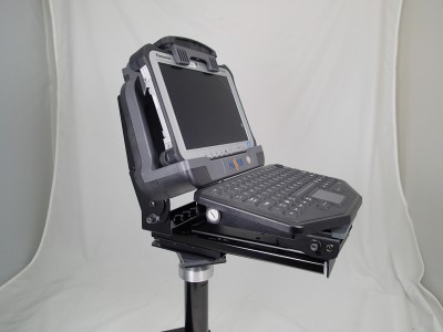 Heavy duty computer monitor / keyboard mount and motion device