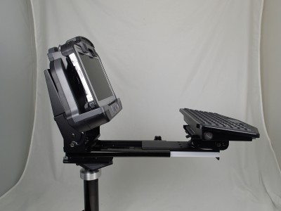 Heavy duty computer monitor / keyboard mount and motion device