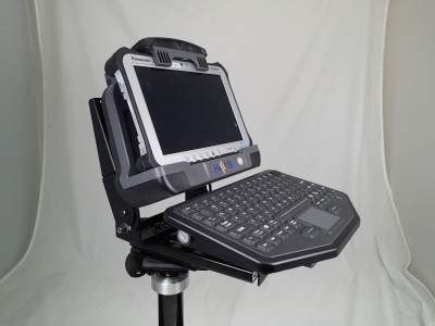 Heavy duty computer monitor / keyboard mount and motion 