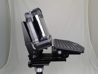 Heavy duty computer monitor / keyboard mount and motion 