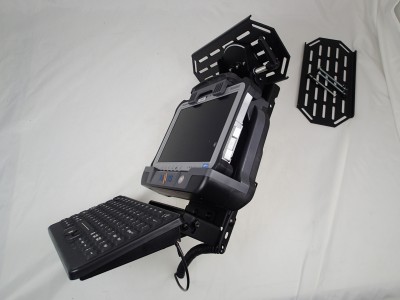 Forklift Fixed Overhead Mounting Package for Convertible Laptop or Tablet with Keyboard Tray