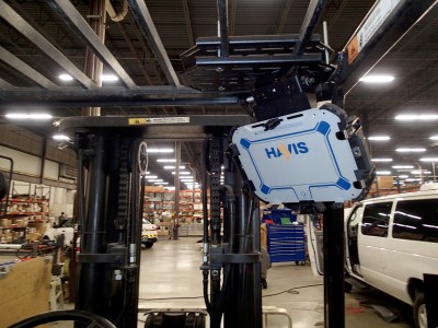 Forklift Fixed Overhead Mounting Package for Compact Tablet Applications