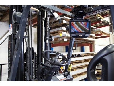 Forklift Height Adjustable Overhead Mounting Package for Convertible Laptop or Tablet