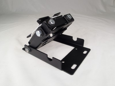 Unique universal retrofit motion device provides generous tilt in four (4) directions plus 90? rotation for the standard DMM motion device, for increased travel and motion