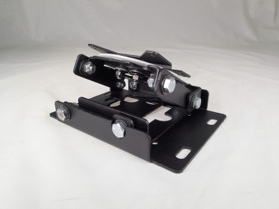 Unique universal retrofit motion device provides generous tilt in four (4) directions plus 90? rotation for the standard DMM motion device, for increased travel and motion