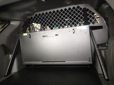 Storage box option to provide mounting of C-SBX-101 Universal Storage box in 2013-2016 Ford Interceptor Utility