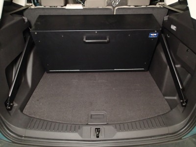 Storage box option to provide mounting of C-SBX-101 Universal Storage box in 2013-2016 Ford Escape