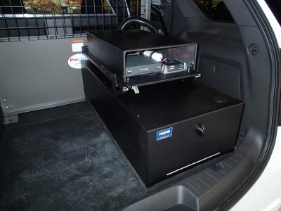 Universal Storage Box with hinged end door for Utility Vehicles