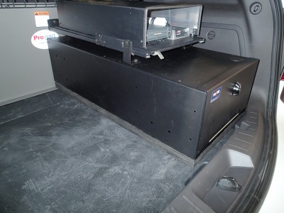 Universal Storage Box with hinged end door for Utility Vehicles
