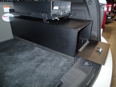 Universal Storage Box with hinged end door for Utility Vehicles