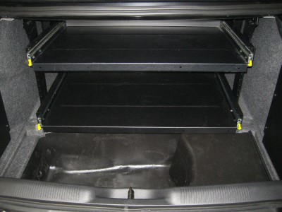 2011-2016 Dodge Charger Full Width Trunk Tray Bearing, Double Decker Shelves