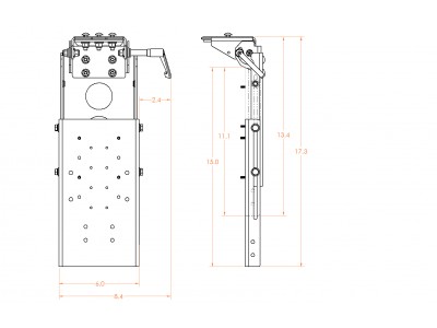 Tilt swivel motion device with Adjustable height