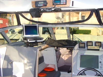 Weatherproof Docking Station with Pass-through Antenna For Panasonic Toughbook 19 (MK4 and Higher)