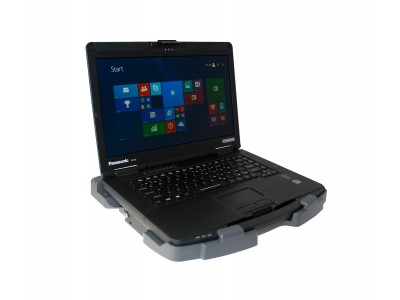 Docking Station with Dual Pass-through Antenna and Power Supply for Panasonic's Toughbook 54 Rugged Laptop